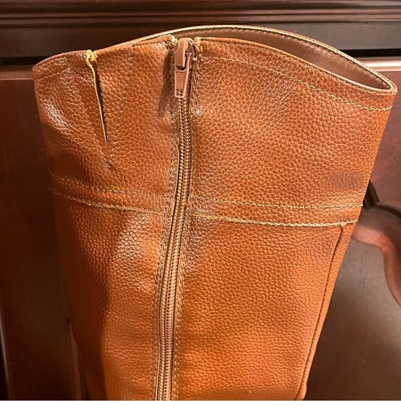 NAUTICA Gallaway Knee High RIDING BOOTS Equestrian TAN Round Toe Womens Size 8 - Picture 5 of 14